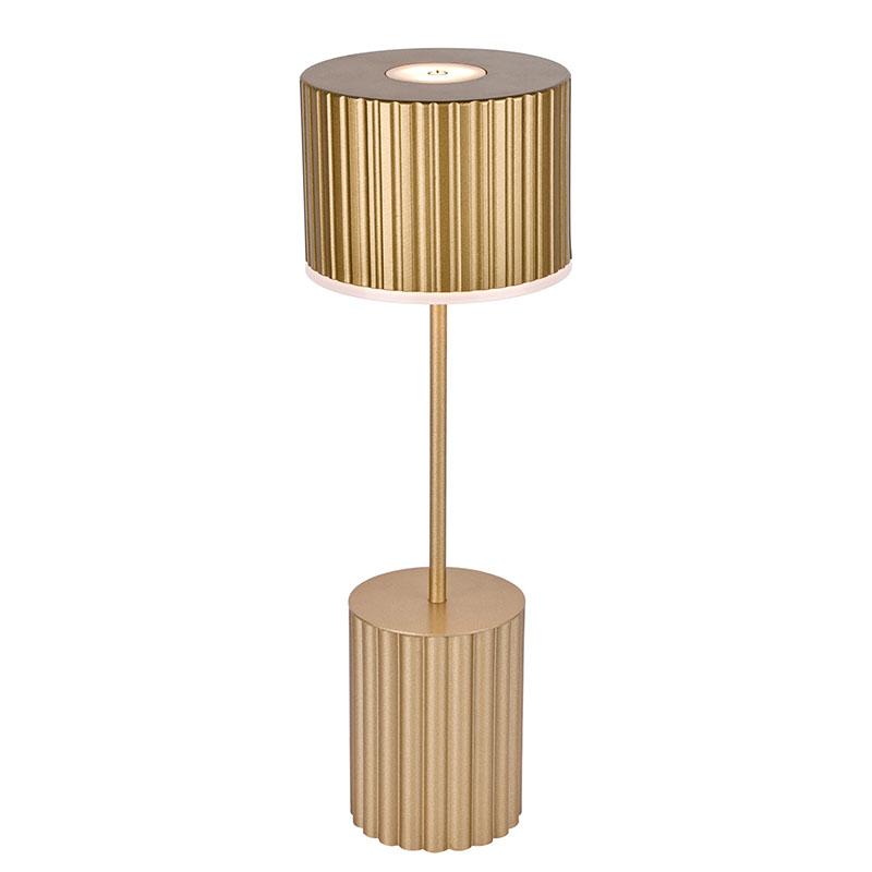 பேட்டரி கொண்ட உலோக நிழல் சிறிய மேஜை விளக்கு